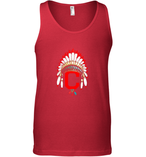 kv7l new cleveland hometown indian tribe vintage for baseball unisex tank 17 front red