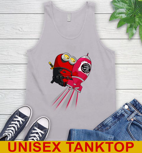 NBA Basketball Toronto Raptors Deadpool Minion Marvel Shirt Tank Top 3