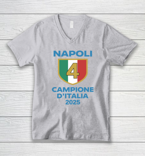 Napoli Campione D'Italia 2025 V-Neck T-Shirt 2