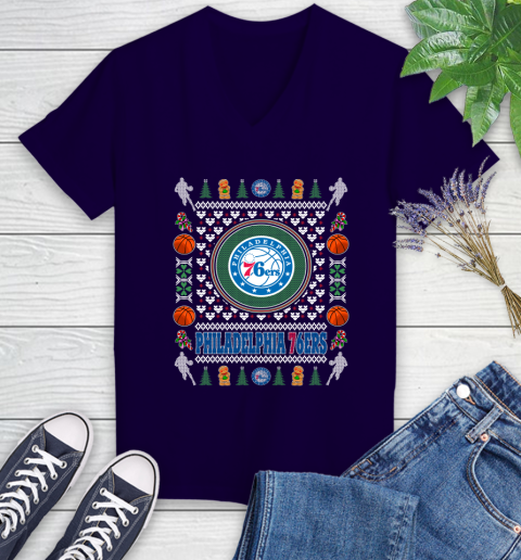 Philadelphia 76ers Merry Christmas NBA Basketball Loyal Fan Ugly Shirt 76