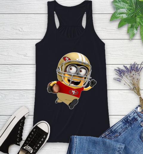 NFL San Francisco 49ers Minions Disney Football Sports Racerback Tank 10