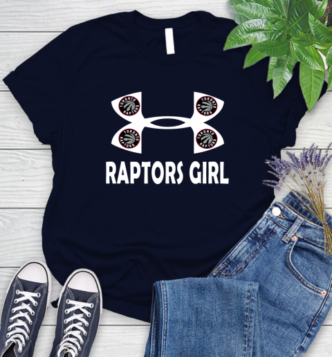 NBA Toronto Raptors Girl Under Armour Basketball Sports Women's T-Shirt 2