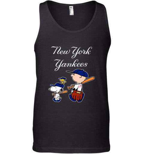 New York Yankees Let's Play Baseball Together Snoopy MLB Tank Top