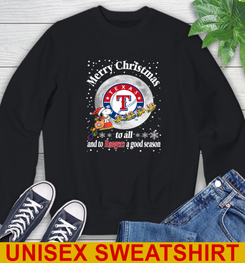 Texas Rangers Merry Christmas To All And To Rangers A Good Season MLB Baseball Sports Sweatshirt