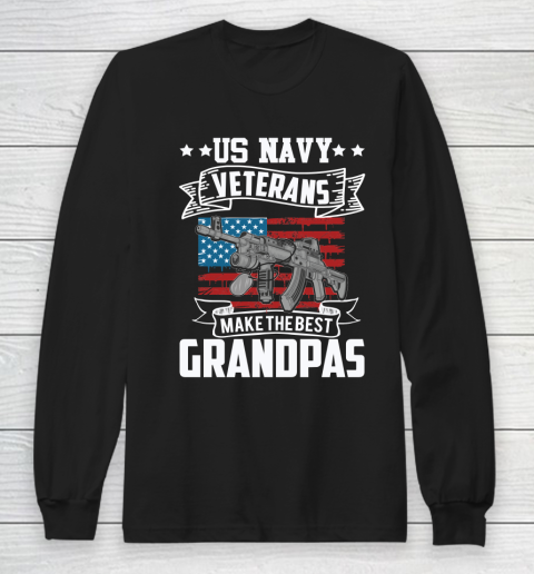 Veteran Shirt Us Navy Veterans Make the Best Grandpas Long Sleeve T-Shirt