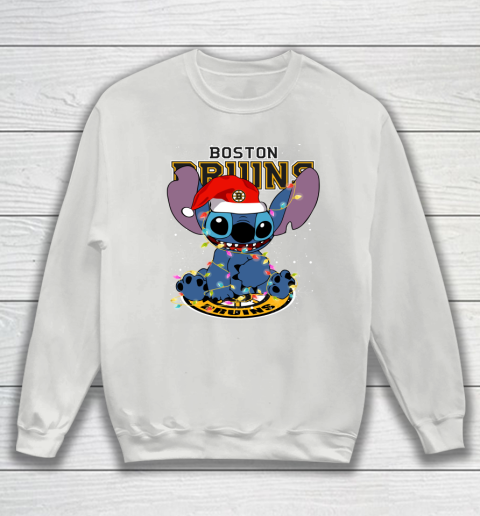 Boston Bruins NHL Hockey noel stitch Christmas Sweatshirt 4 Boston Bruins NHL Hockey noel stitch Christmas Sweatshirt - Image 4