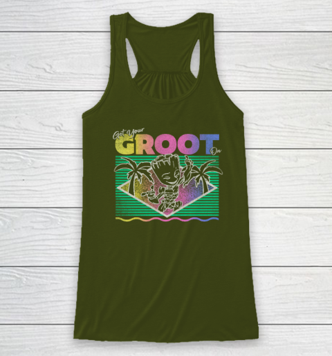 Get Your Groot On Racerback Tank 2