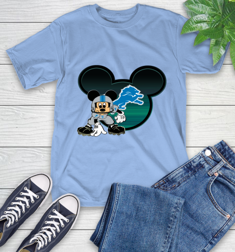 NFL Detroit Lions Mickey Mouse Disney Football T Shirt T-Shirt 11