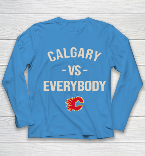 Calgary Flames Vs Everybody Youth Long Sleeve 5