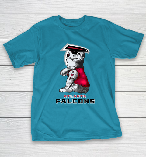 NFL Football My Cat Loves Atlanta Falcons T-Shirt 7