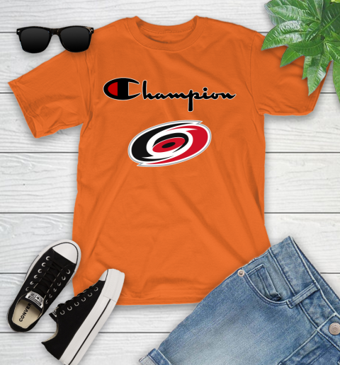 NHL Hockey Carolina Hurricanes Champion Shirt Youth T-Shirt 4