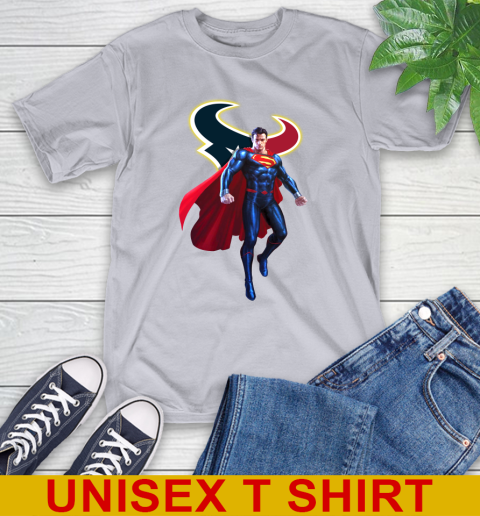 NFL Superman DC Sports Football Houston Texans T-Shirt 6