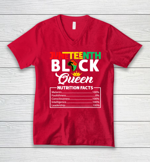Juneteenth Tshirt Women Juneteenth Shirts African American V-Neck T-Shirt 5