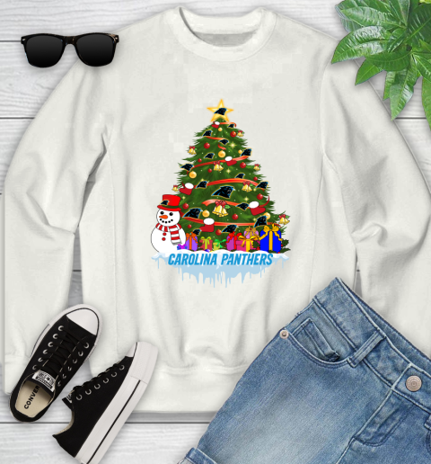 Carolina Panthers Merry Christmas NFL Football Sports Youth Sweatshirt