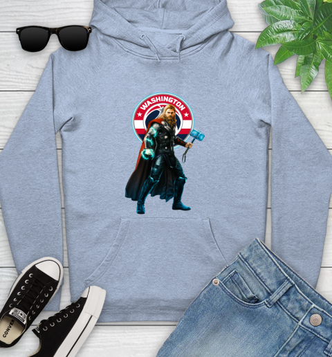 NBA Thor Avengers Endgame Basketball Washington Wizards Youth Hoodie 10