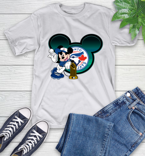 MLB Toronto Blue Jays The Commissioner's Trophy Mickey Mouse Disney T-Shirt 12