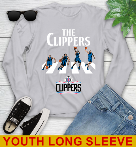 NBA Basketball LA Clippers The Beatles Rock Band Shirt Youth Long Sleeve 5