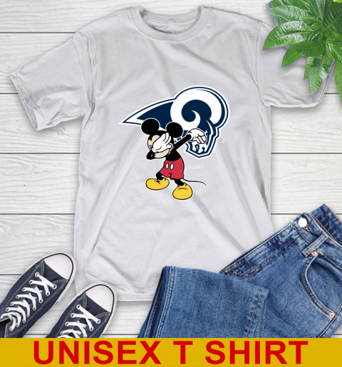 Los Angeles Rams NFL Football Dabbing Mickey Disney Sports T-Shirt 12