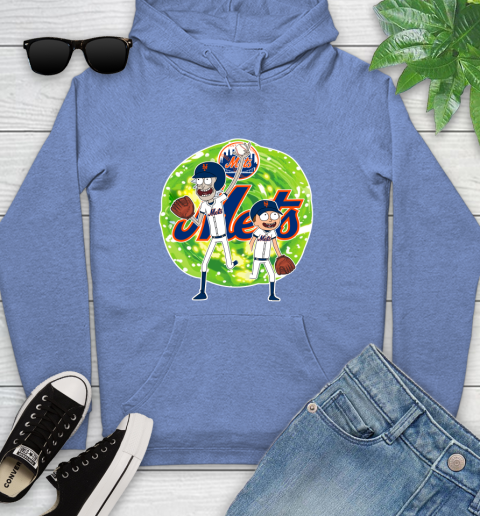 MLB New York Mets Rick And Morty Baseball Sports Youth Hoodie 12