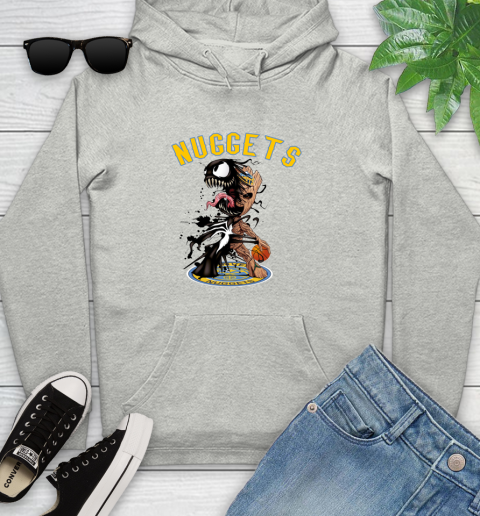 NBA Denver Nuggets Basketball Venom Groot Guardians Of The Galaxy Youth Hoodie