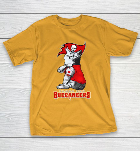 NFL Football My Cat Loves Tampa Bay Buccaneers T-Shirt 2
