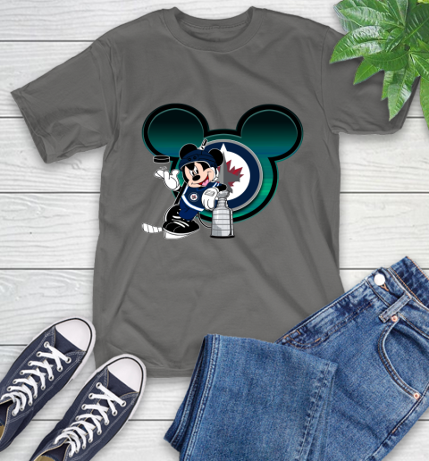 NHL Winnipeg Jets Stanley Cup Mickey Mouse Disney Hockey T Shirt T-Shirt 9