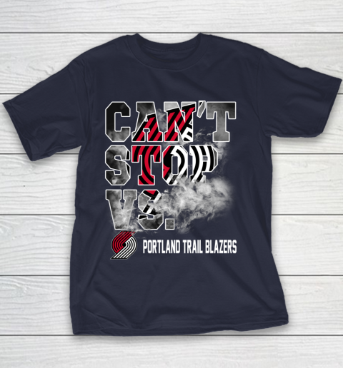 NBA Portland Trail Blazers Basketball Can't Stop Vs Youth T-Shirt 2