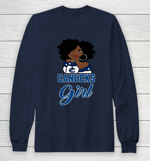 Vancouver Canucks Girl NHL Long Sleeve T-Shirt 4