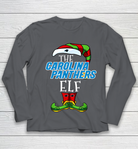 Carolina Panthers Christmas ELF Funny NFL Youth Long Sleeve 6