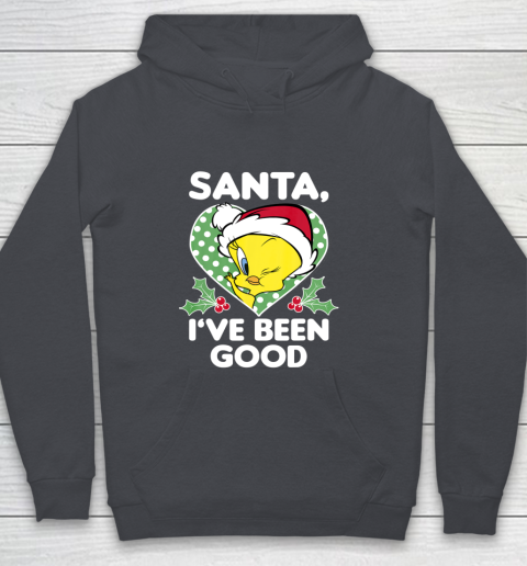 Looney Tunes Christmas Tweety Bird Santa I ve Been Good Youth Hoodie 5