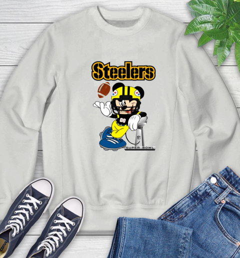 NFL Pittsburgh Steelers Mickey Mouse Disney Super Bowl Football T Shirt Sweatshirt 5