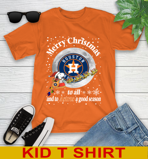 Houston Astros Merry Christmas To All And To Astros A Good Season MLB Baseball Sports Youth T-Shirt 8