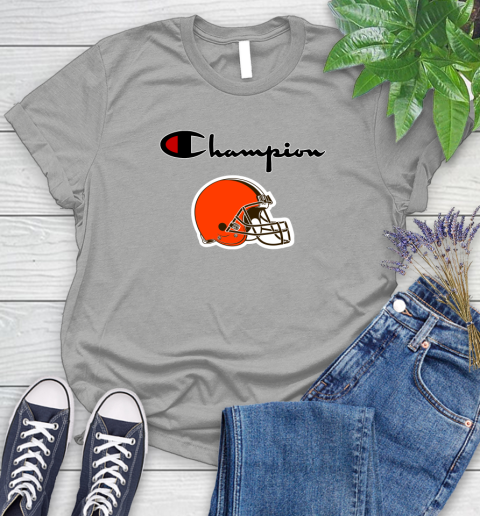 NFL Football Cleveland Browns Champion Shirt Women's T-Shirt - Image 11