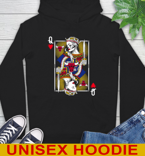 NBA Basketball Chicago Bulls The Queen Of Hearts Card Shirt Hoodie