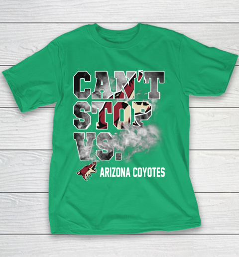 NHL Arizona Coyotes Hockey Can't Stop Vs Youth T-Shirt 3