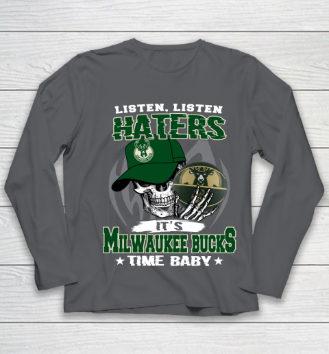 Listen Haters It is BUCKS Time Baby NBA Youth Long Sleeve 6