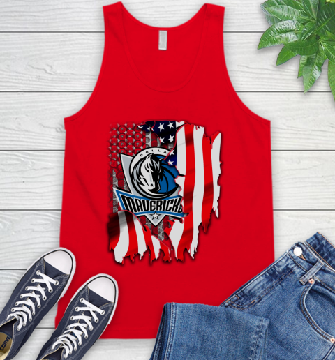 Dallas Mavericks NBA Basketball American Flag Tank Top 5