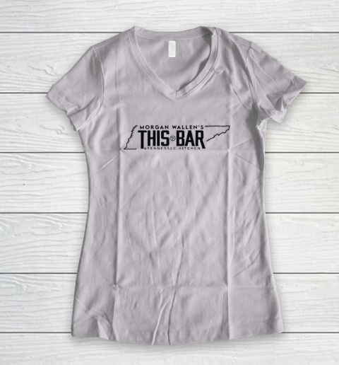 Morgan Wallen's This Bar And Tennessee Kitchen Women's V-Neck T-Shirt