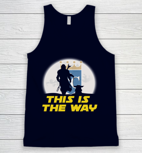 Kansas City Royals MLB Baseball Star Wars Yoda And Mandalorian This Is The Way Tank Top 2