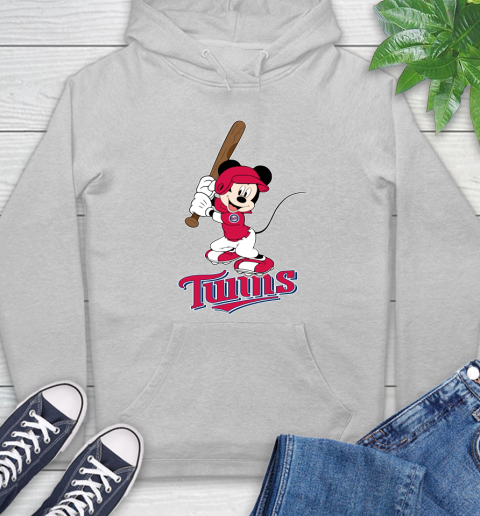 MLB Baseball Minnesota Twins Cheerful Mickey Mouse Shirt Hoodie 6