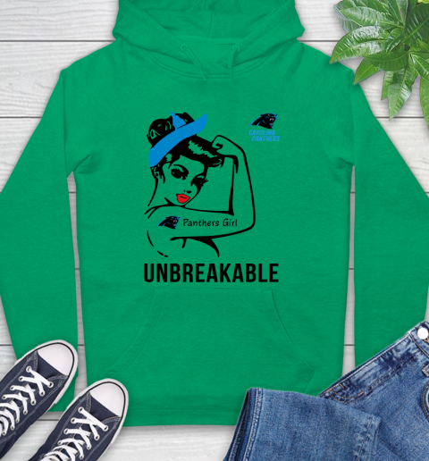 NFL Carolina Panthers Girl Unbreakable Football Sports Hoodie 5