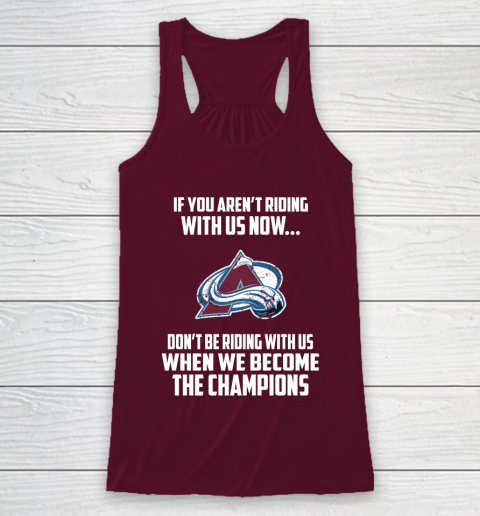 NHL Colorado Avalanche Hockey We Become The Champions Racerback Tank 2