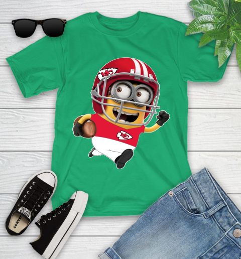 NFL Kansas City Chiefs Minions Disney Football Sports Youth T-Shirt 6