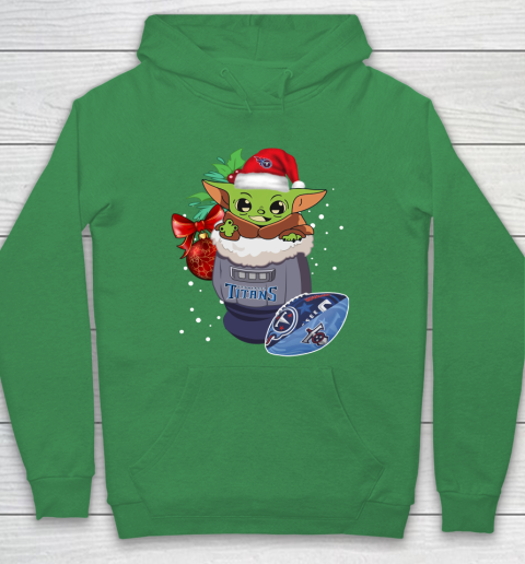 Tennessee Titans Christmas Baby Yoda Star Wars Funny Happy NFL Hoodie 8