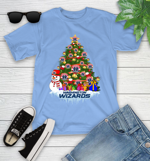 Washington Wizards Merry Christmas NBA Basketball Sports Youth T-Shirt 11