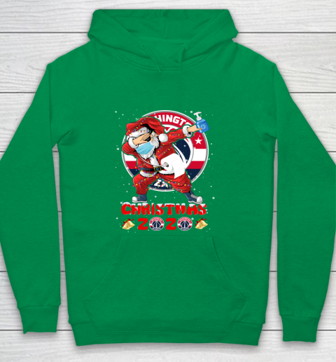 Washington Wizards Funny Santa Claus Dabbing Christmas 2020 NBA Youth Hoodie 4