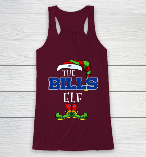 Buffalo Bills Christmas ELF Funny NFL Racerback Tank 2