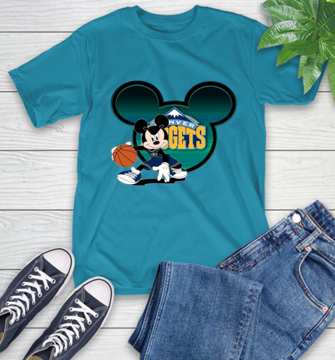NBA Denver Nuggets Mickey Mouse Disney Basketball T-Shirt 8