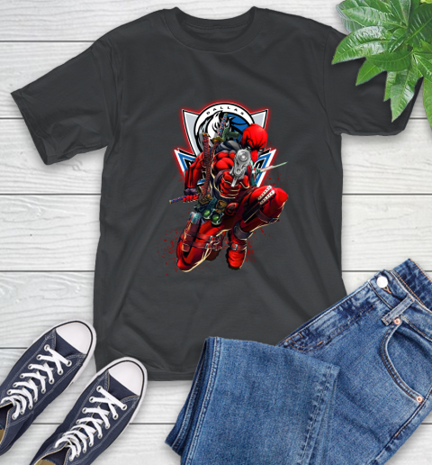 NBA Deadpool Marvel Comics Sports Basketball Dallas Mavericks T-Shirt 2
