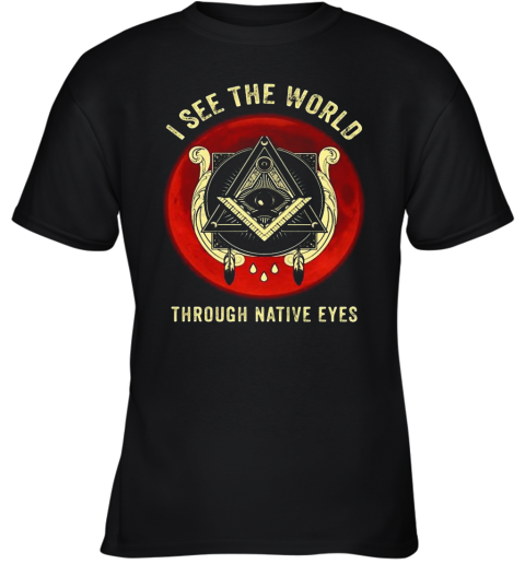 Pink Floyd I See The World Through Native Eyes Sunset Youth T-Shirt